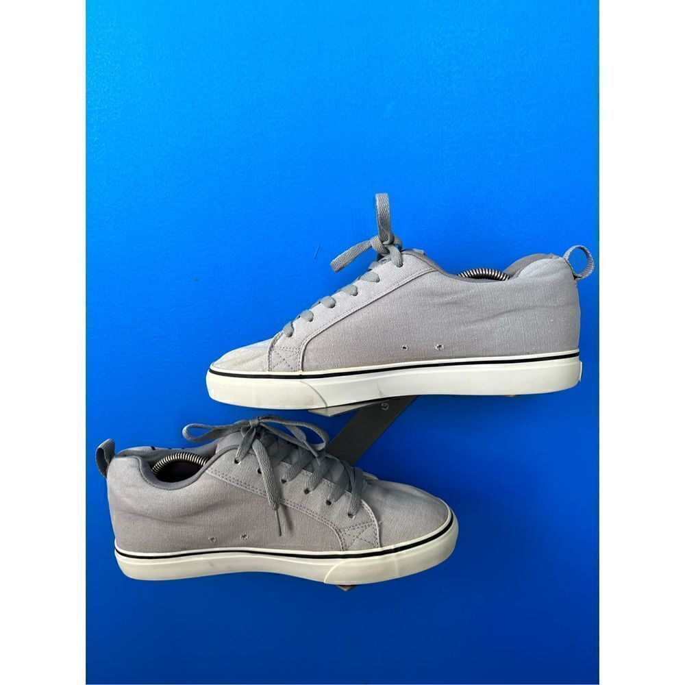 DC Shoes Pure Men’s Size 10 Grey Skateboard Shoe (303354) Low Top Athletic
